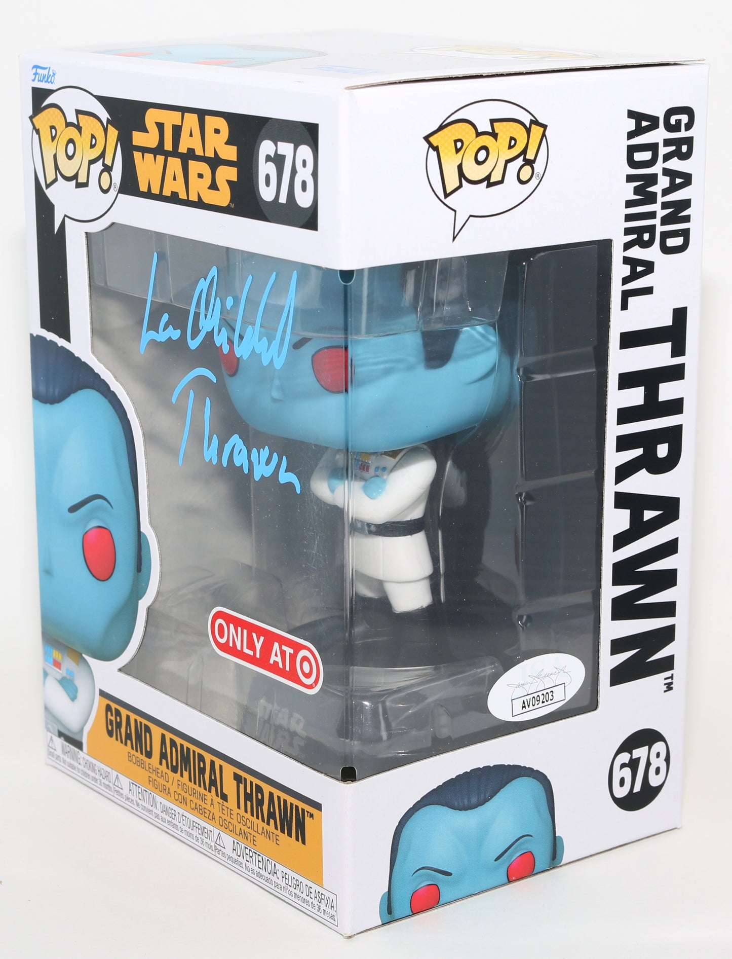 
                  
                    Lars Mikkelsen as Grand Admiral Thrawn in Star Wars: Ahsoka Target Exclusive (JSA) Signed Funko POP! #678 with Character Name
                  
                