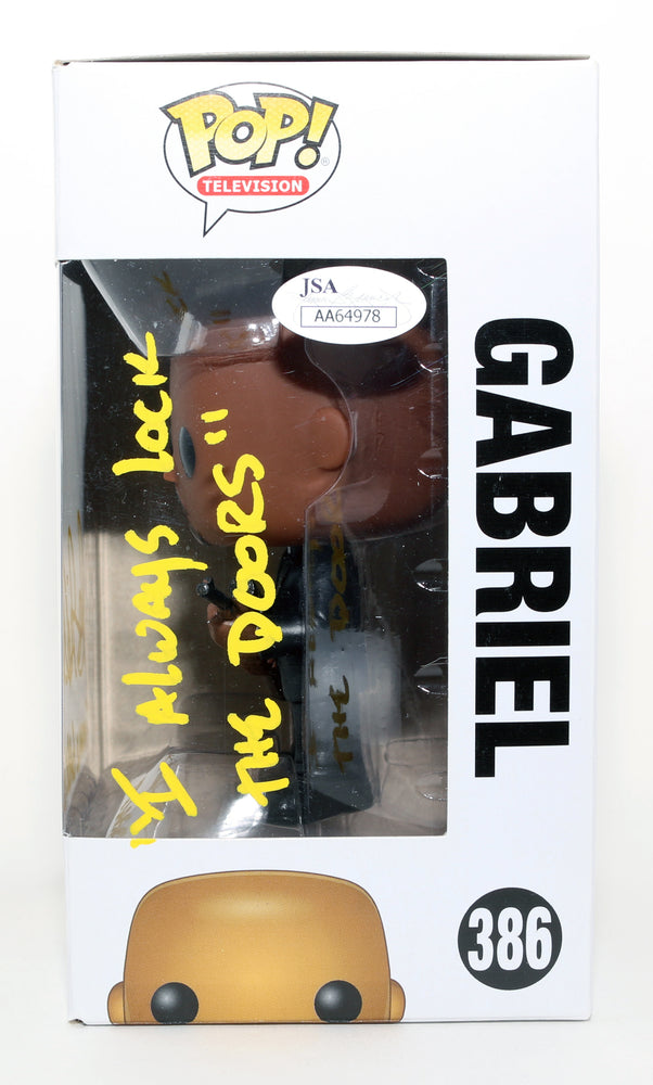 
                  
                    Seth Gilliam as Gabriel Stokes in The Walking Dead (JSA) Signed Funko POP! #386 with Character Name & Quote
                  
                