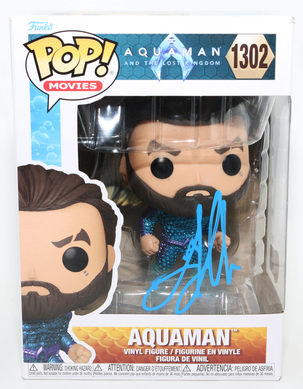 Jason Momoa as Aquaman in Aquaman and the Lost Kingdom (Beckett) Signed Funko POP! #1302