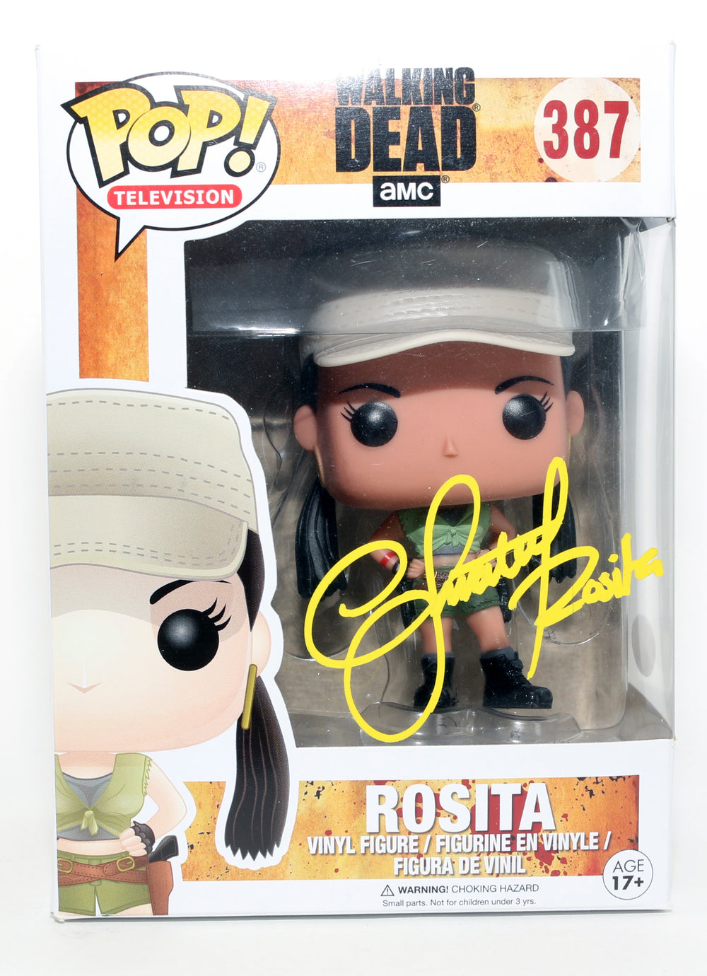 Christian Serratos as Rosita in The Walking Dead (JSA) Signed Funko POP! #387 with Character Name