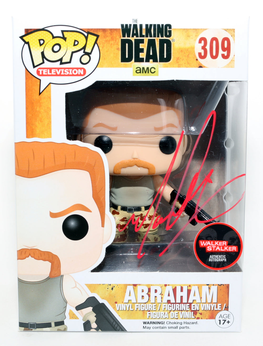 Michael Cudlitz as Abraham in The Walking Dead Walker Stalker Authentic Signed Funko POP! #309