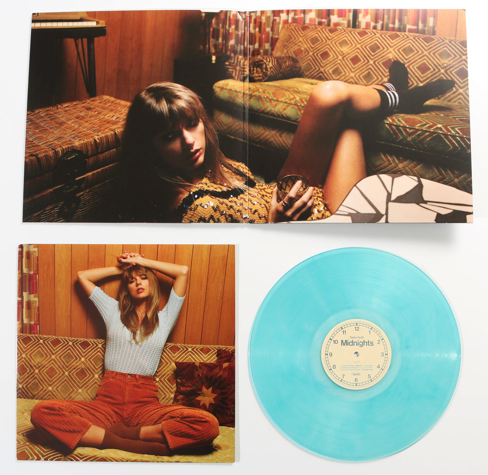 (SIGNED) Midnights: store Moonstone Blue Edition Vinyl