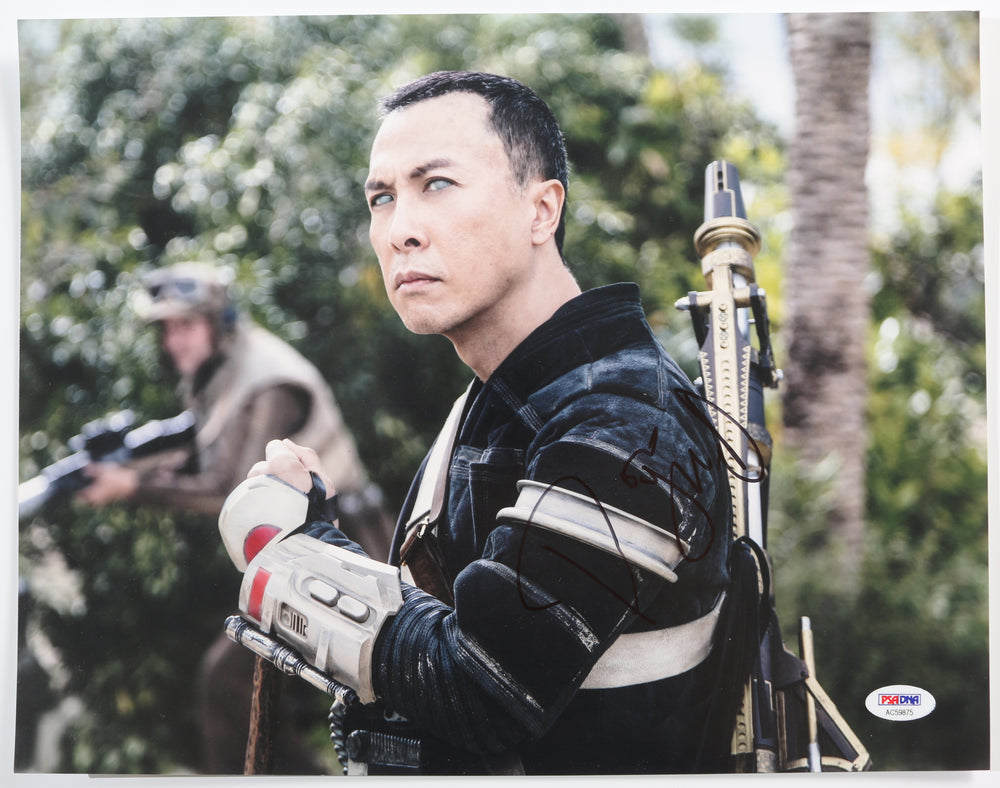 Donnie Yen as Chirrut Îmwe in Rogue One: A Star Wars Story (PSA) Signed 11x14 Photo