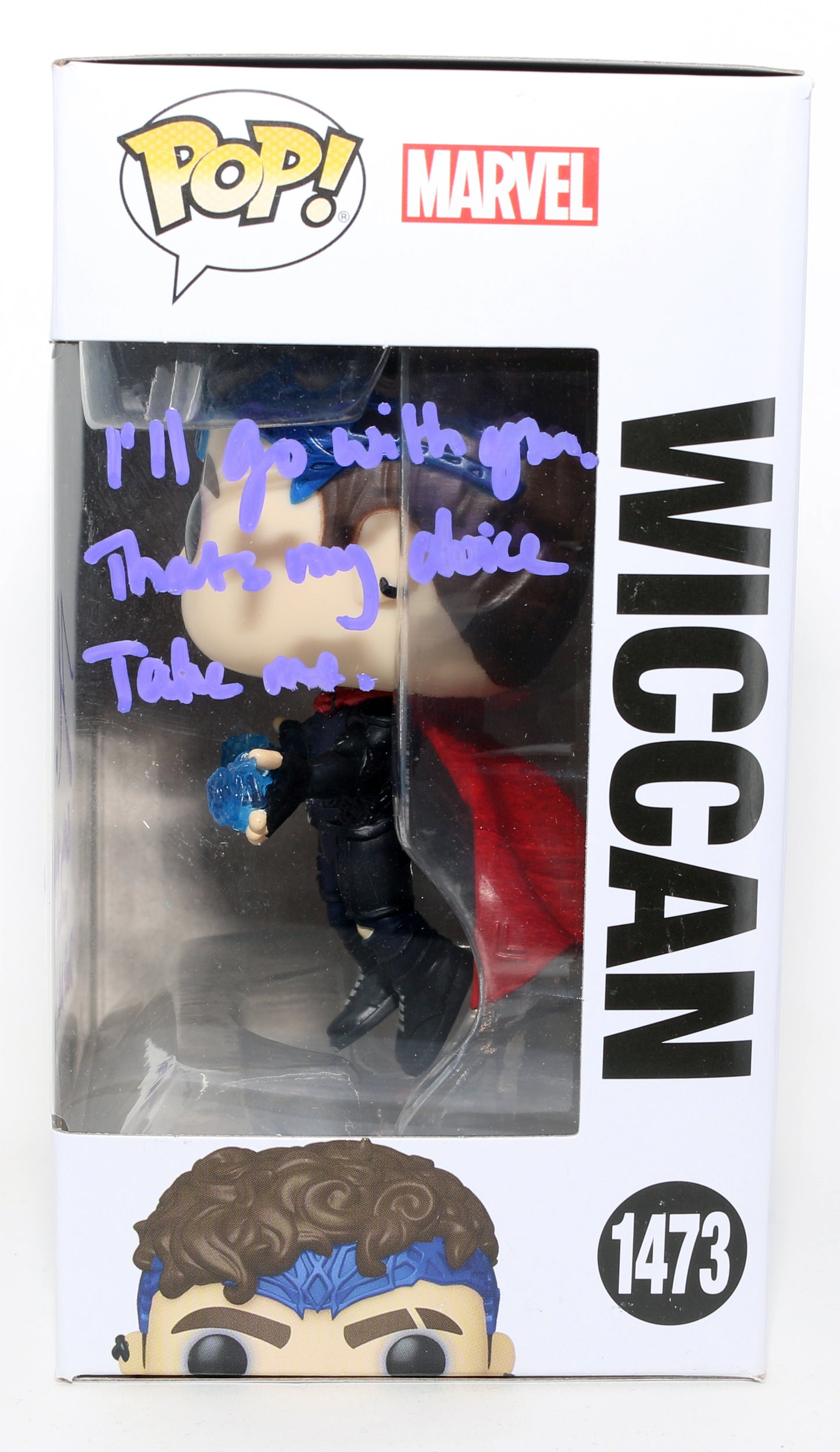
                  
                    Joe Locke as Wiccan in Agatha All Along Signed Funko POP! #1473 with Character Name & Quote
                  
                