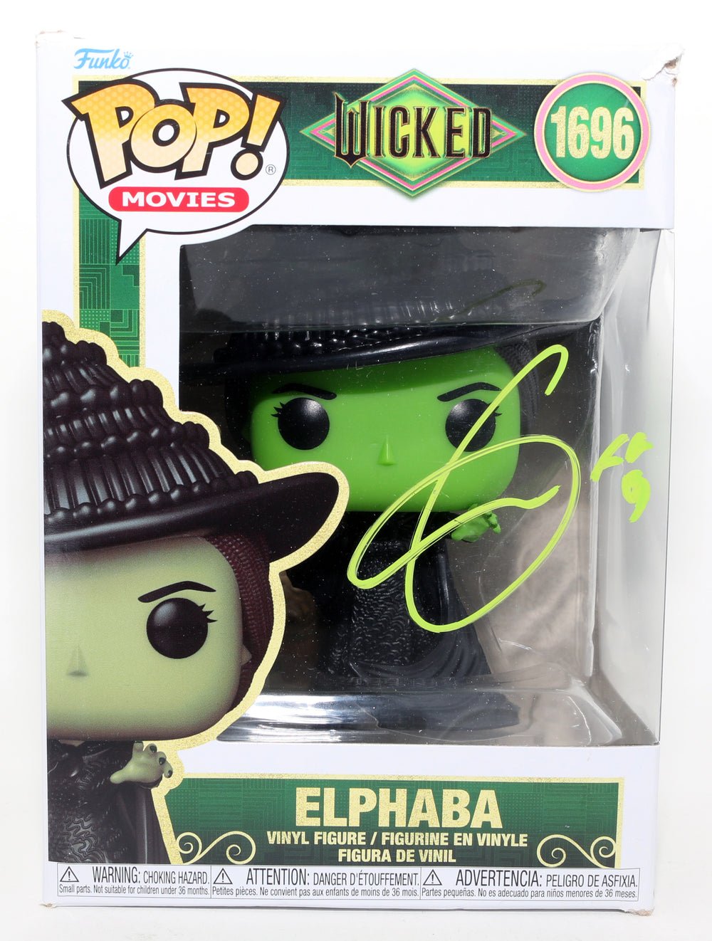 Cynthia Erivo as Elphaba in Wicked Signed Funko POP! #1696