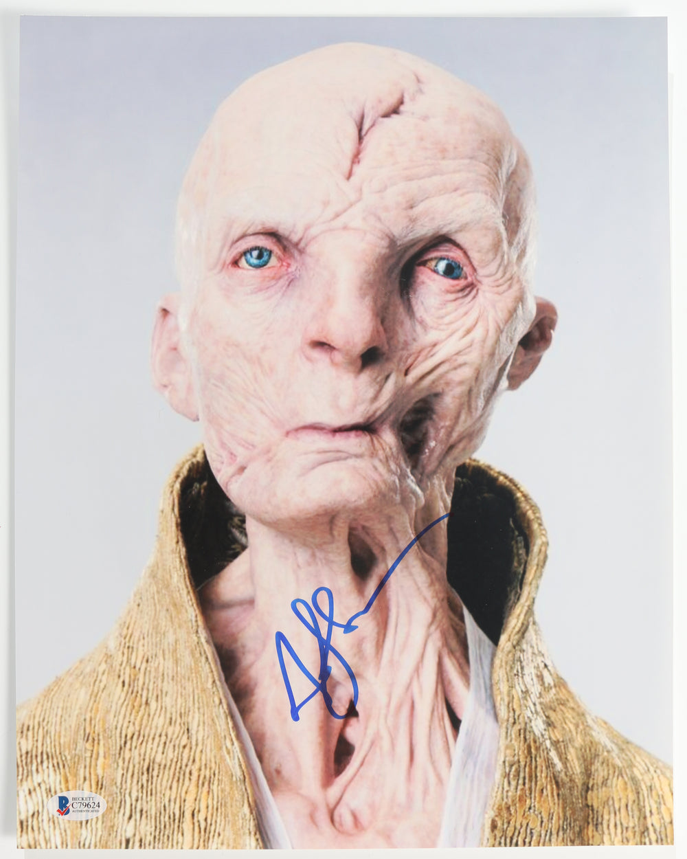 Andy Serkis as Supreme Leader Snoke in Star Wars: The Force Awakens (Beckett) Signed 11x14 Photo
