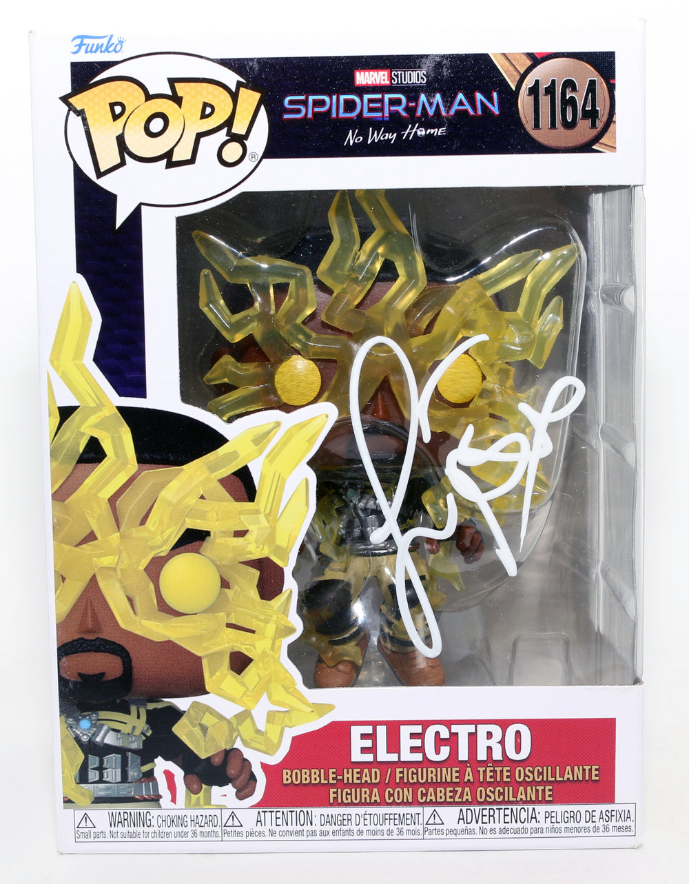 Jamie Foxx as Electro in Spider-Man: No Way Home Signed Funko POP! #1164