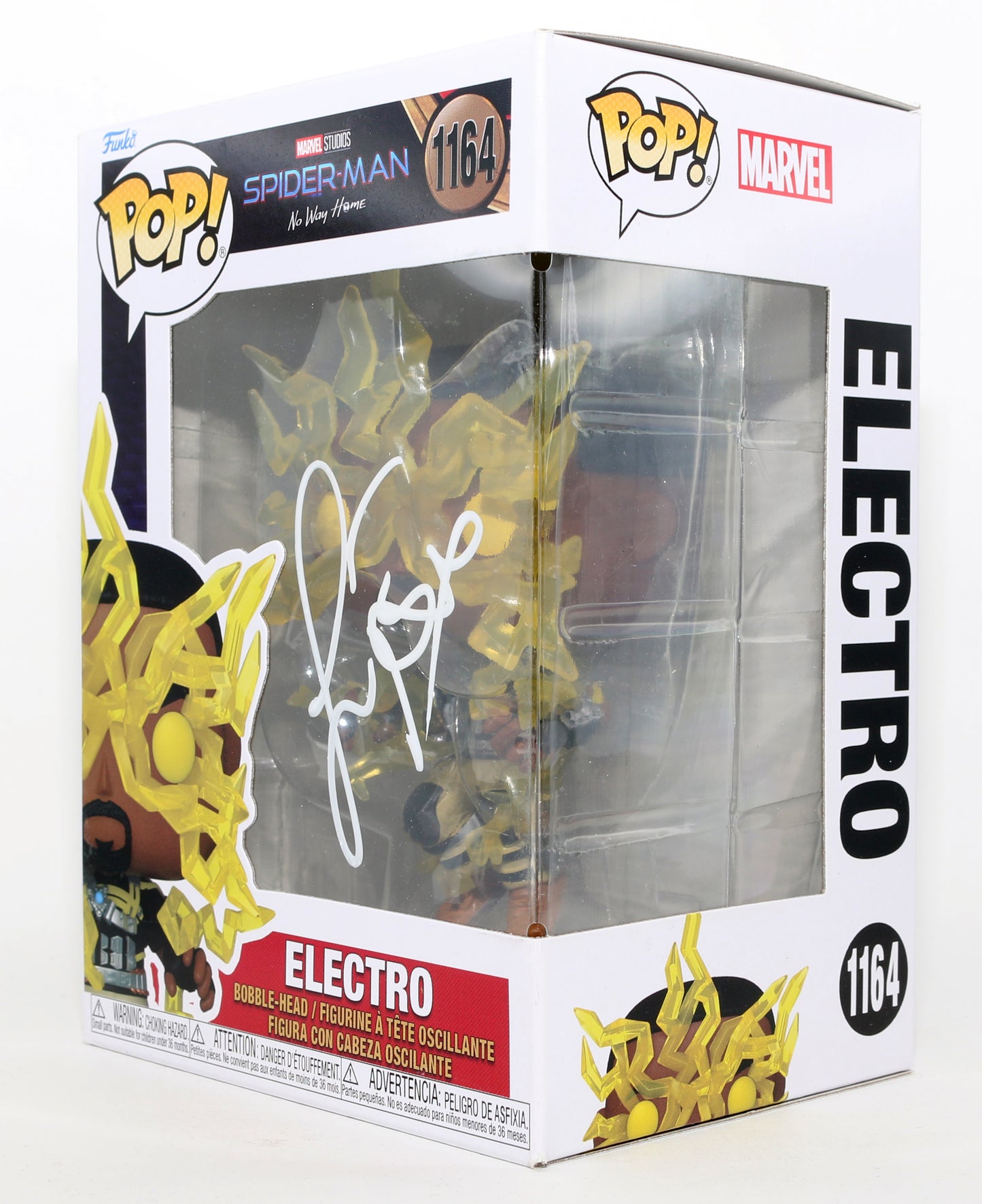 
                  
                    Jamie Foxx as Electro in Spider-Man: No Way Home Signed Funko POP! #1164
                  
                
