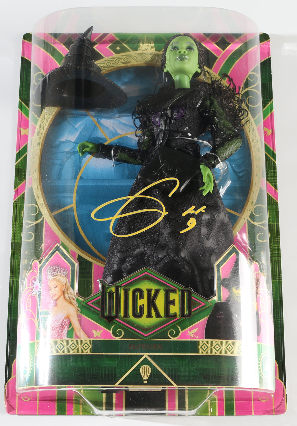 Cynthia Erivo as Elphaba in Wicked Signed Mattel Singing Action Figure Doll