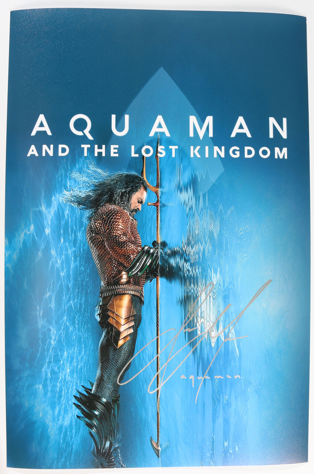 Jason Momoa as Aquaman in Aquaman & the Lost Kingdom Signed 12x18 Mini Poster with Character Name