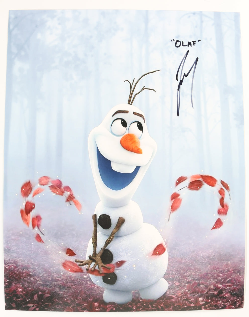 Josh Gad as Olaf in Disney's Frozen II Signed 11x14 Photo with Character Name