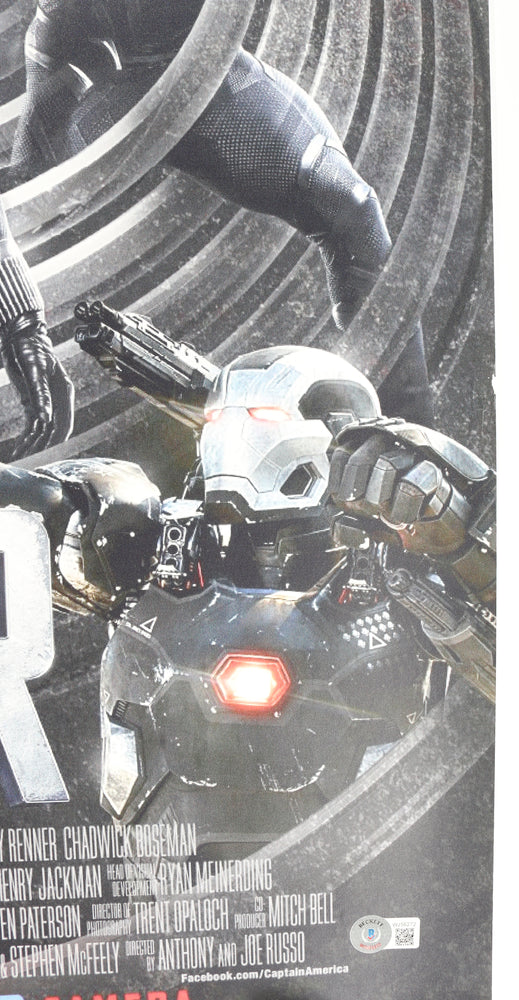 
                  
                    Captain America: Civil War 27x40 Poster (Beckett Witnessed) Cast Signed by Chris Evans, Sebastian Stan, & Paul Bettany
                  
                