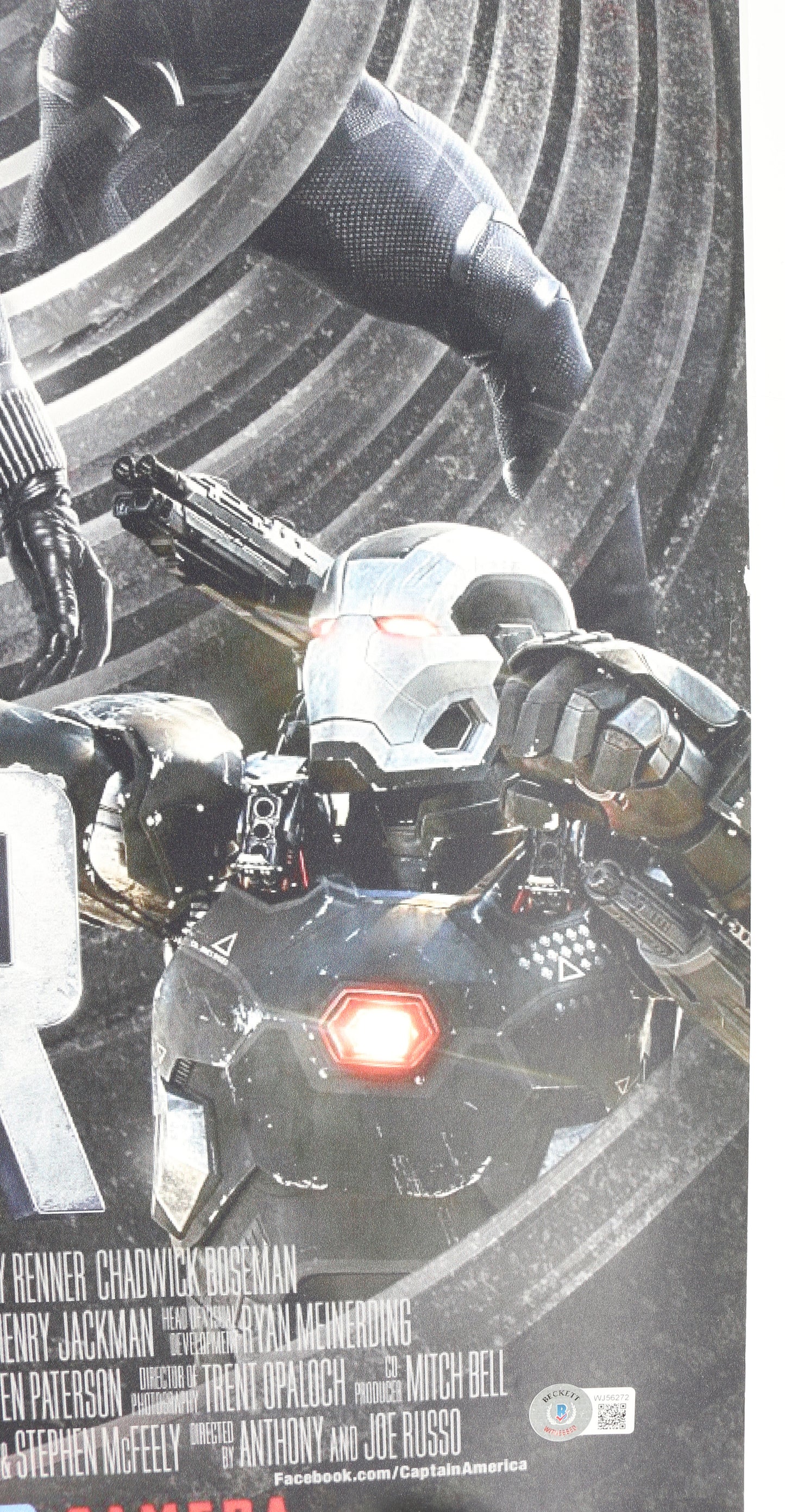 
                  
                    Captain America: Civil War 27x40 Poster (Beckett Witnessed) Cast Signed by Chris Evans, Sebastian Stan, & Paul Bettany
                  
                