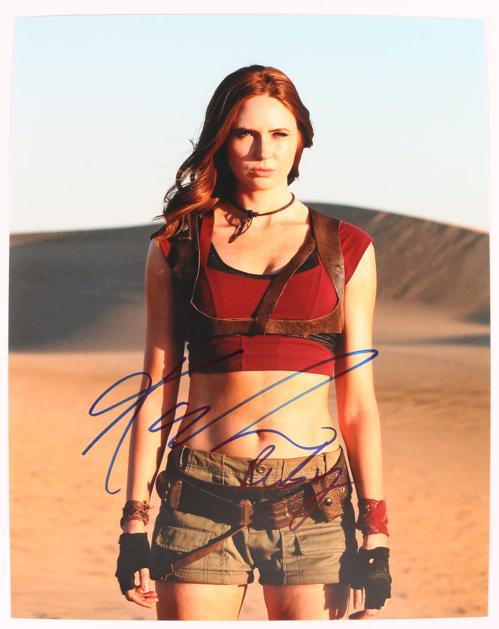 Karen Gillan as Ruby Roundhouse in Jumanji Signed 11x14 Photo with Character Name
