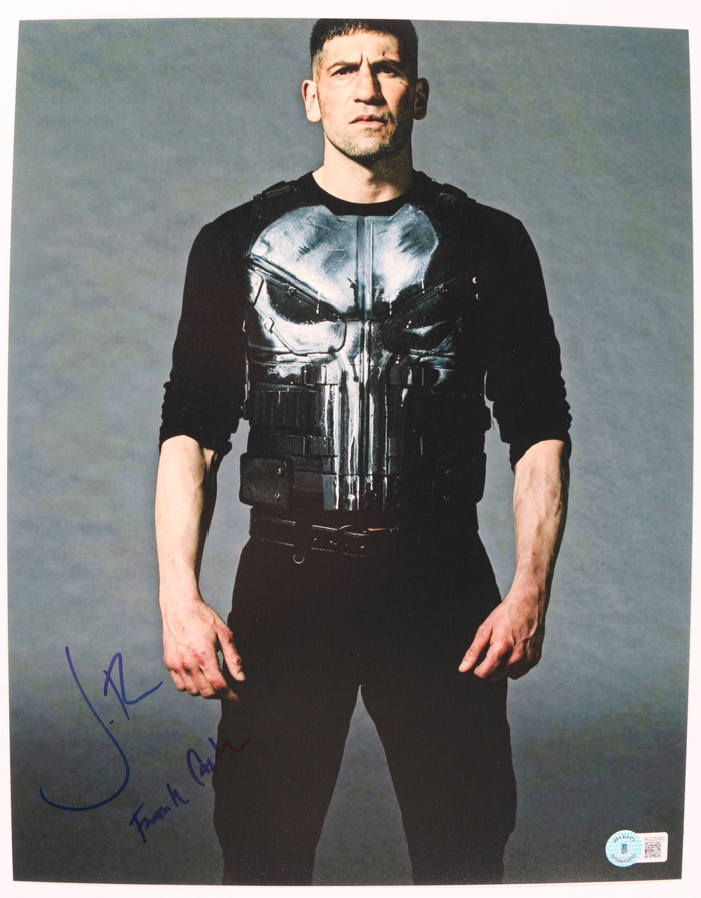 Jon Bernthal as The Punisher / Frank Castle in The Punisher (Beckett) Signed 11x14 Photo with Character Name