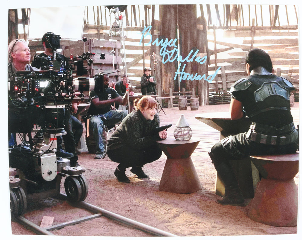 Bryce Dallas Howard Behind The Scenes Directing The Mandalorian Signed 11x14 Photo