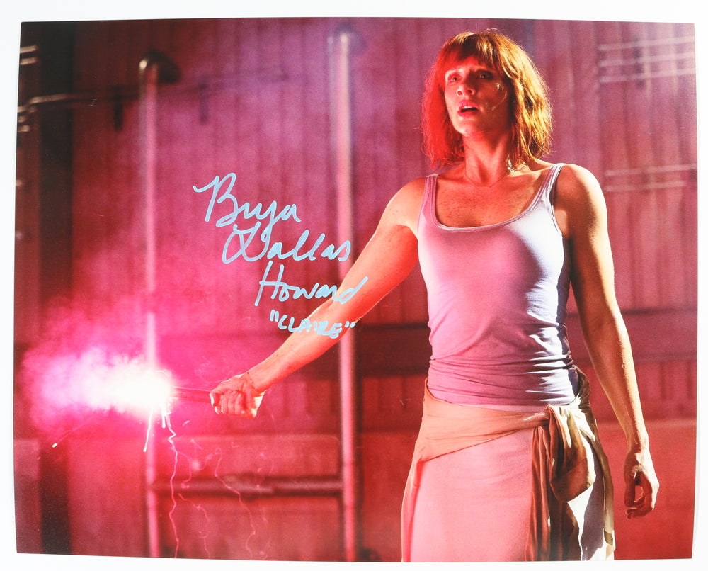 Bryce Dallas Howard as Claire Dearing in Jurassic World Signed 11x14 Photo with Character Name