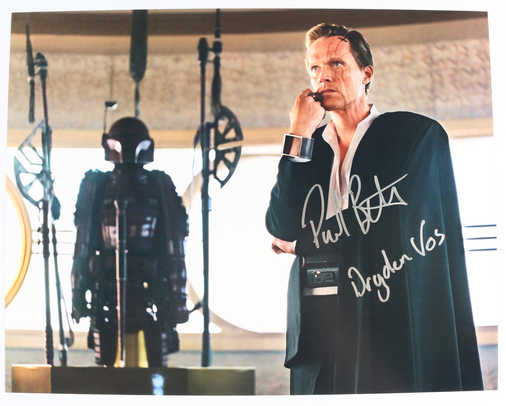 Paul Bettany as Dryden Vos in Solo: A Star Wars Story Signed 11x14 Photo with Character Name