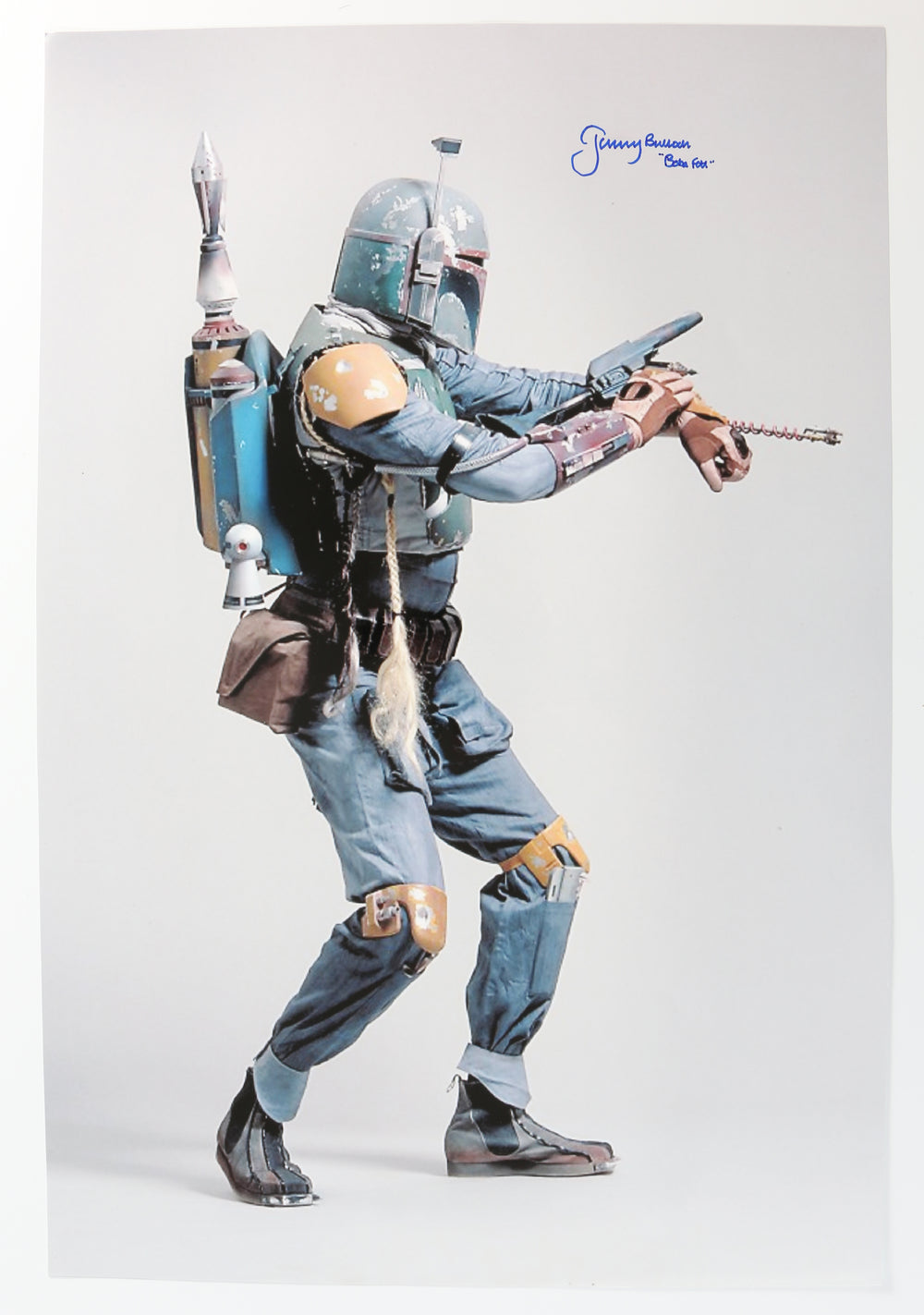 Jeremy Bulloch as Boba Fett in Star Wars: The Empire Strikes Back Signed 20x30 Poster