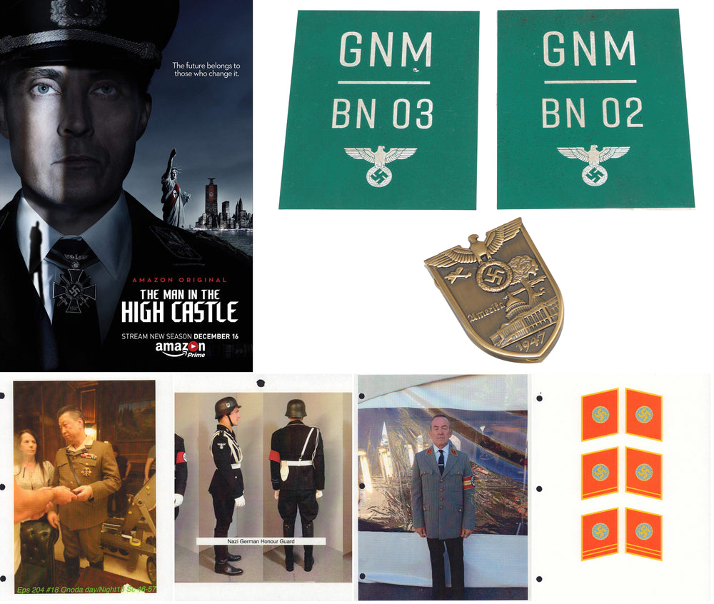 
                  
                    The Man in the High Castle Amazon TV Show Props: Nazi Badge, Medical Unit Plates, & Reference Photos - 2015
                  
                