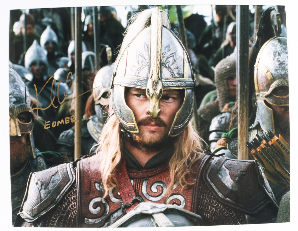 Karl Urban as Eomer in The Lord of the Rings: The Return of the King Signed 11x14 Photo with Character Name