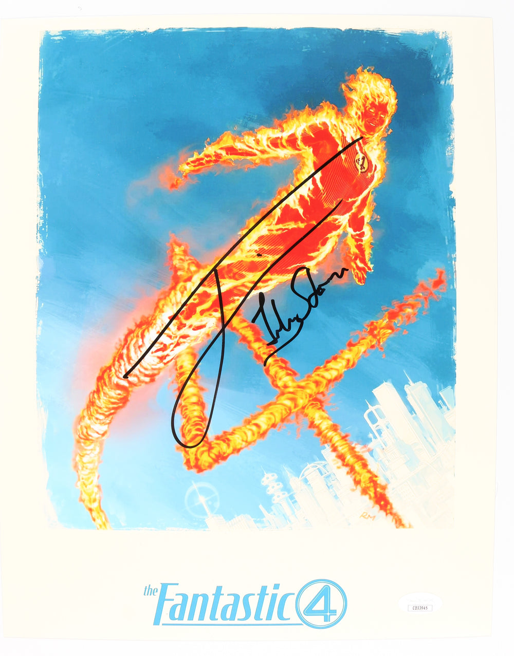 Joseph Quinn as Johnny Storm / Human Torch in The Fantastic Four: First Steps (JSA) Signed 11x14 Photo with Character Name