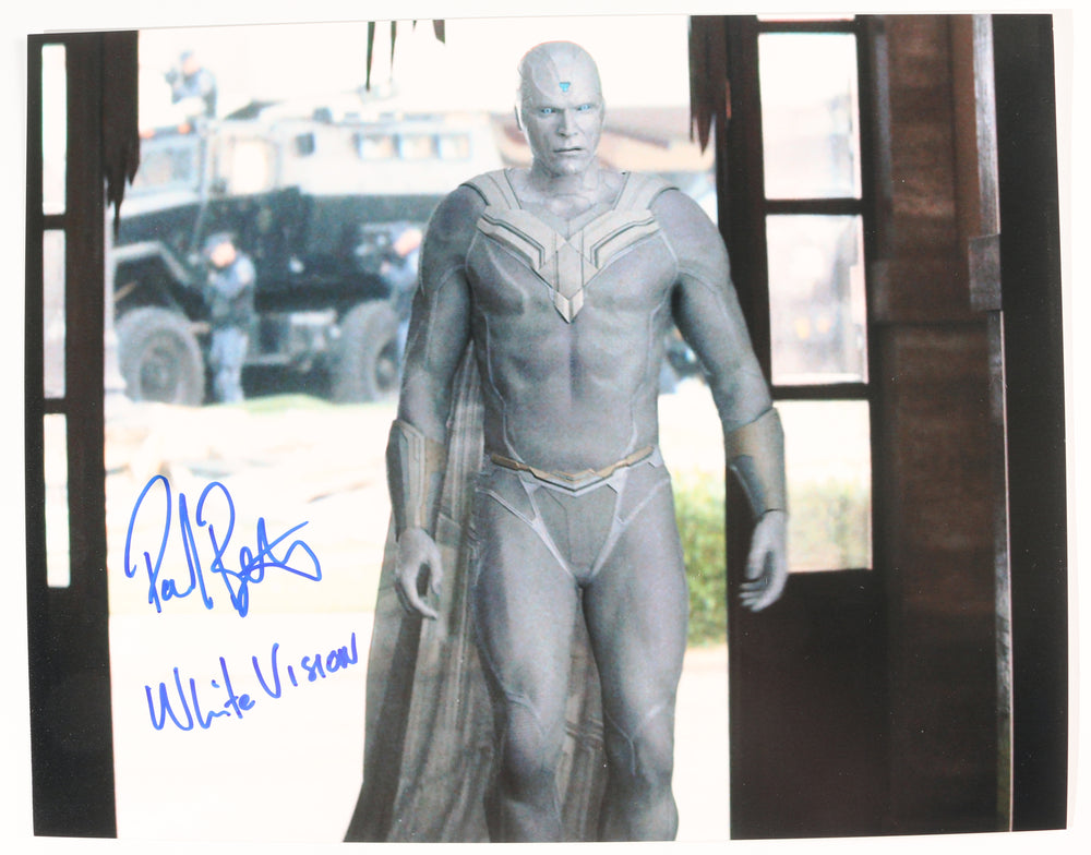 Paul Bettany as Vision in WandaVision Signed 11x14 Photo with Character Name