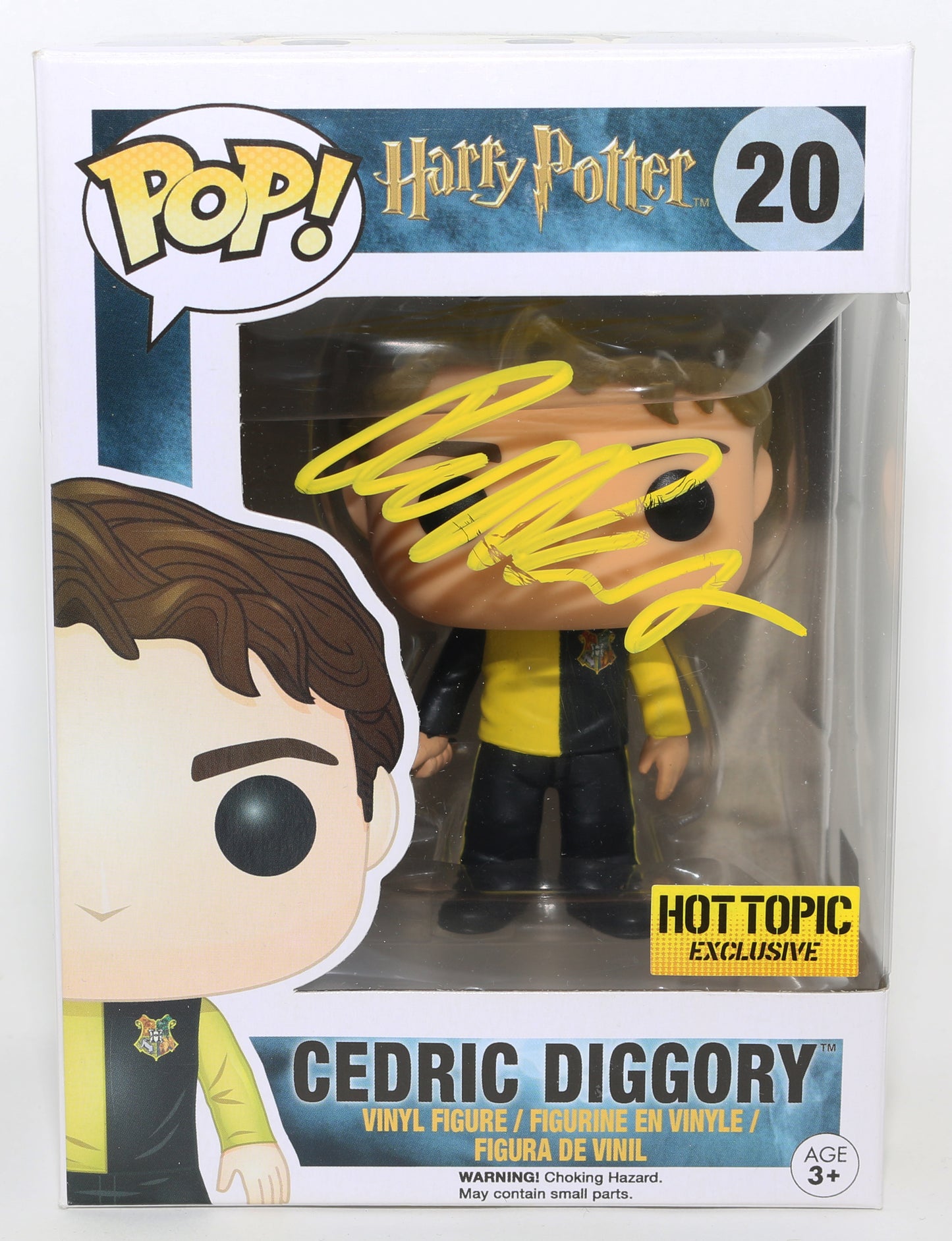 
                  
                    Robert Pattinson as Cedric Digory in Harry Potter and the Goblet of Fire Hot Topic Exclusive (Celebrity Authentics) Signed Funko POP! #20
                  
                