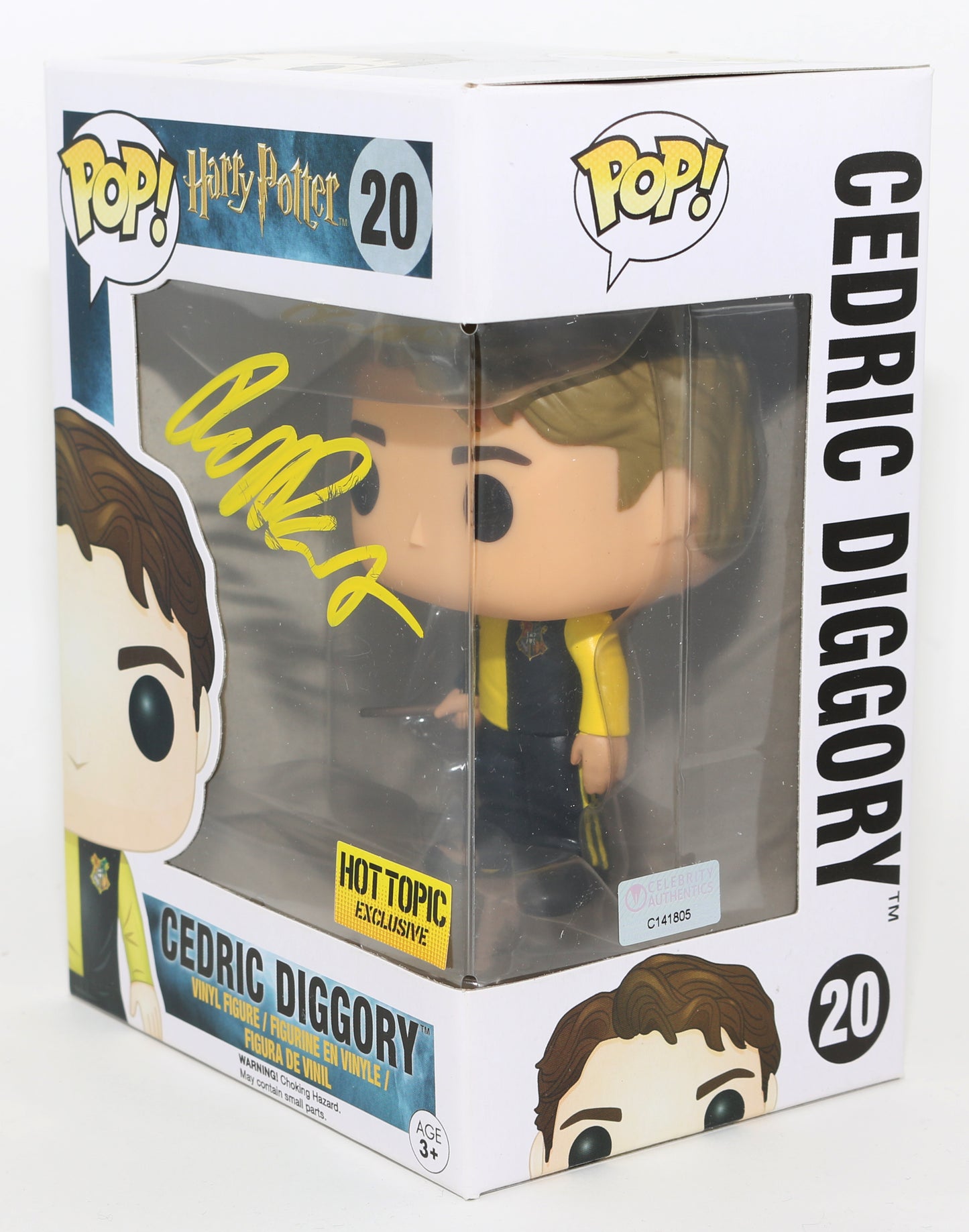 
                  
                    Robert Pattinson as Cedric Digory in Harry Potter and the Goblet of Fire Hot Topic Exclusive (Celebrity Authentics) Signed Funko POP! #20
                  
                