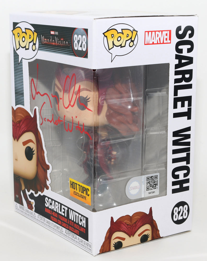 
                  
                    Elizabeth Olsen as Scarlet Witch in WandaVision Hot Topic Exclusive (SWAU) Signed Funko POP! #828 with Character Name
                  
                