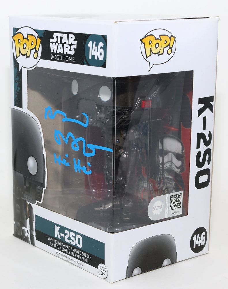 
                  
                    Alan Tudyk as K-2SO in Rogue One: A Star Wars Story (SWAU) Signed Funko POP! #146 with Character Name
                  
                