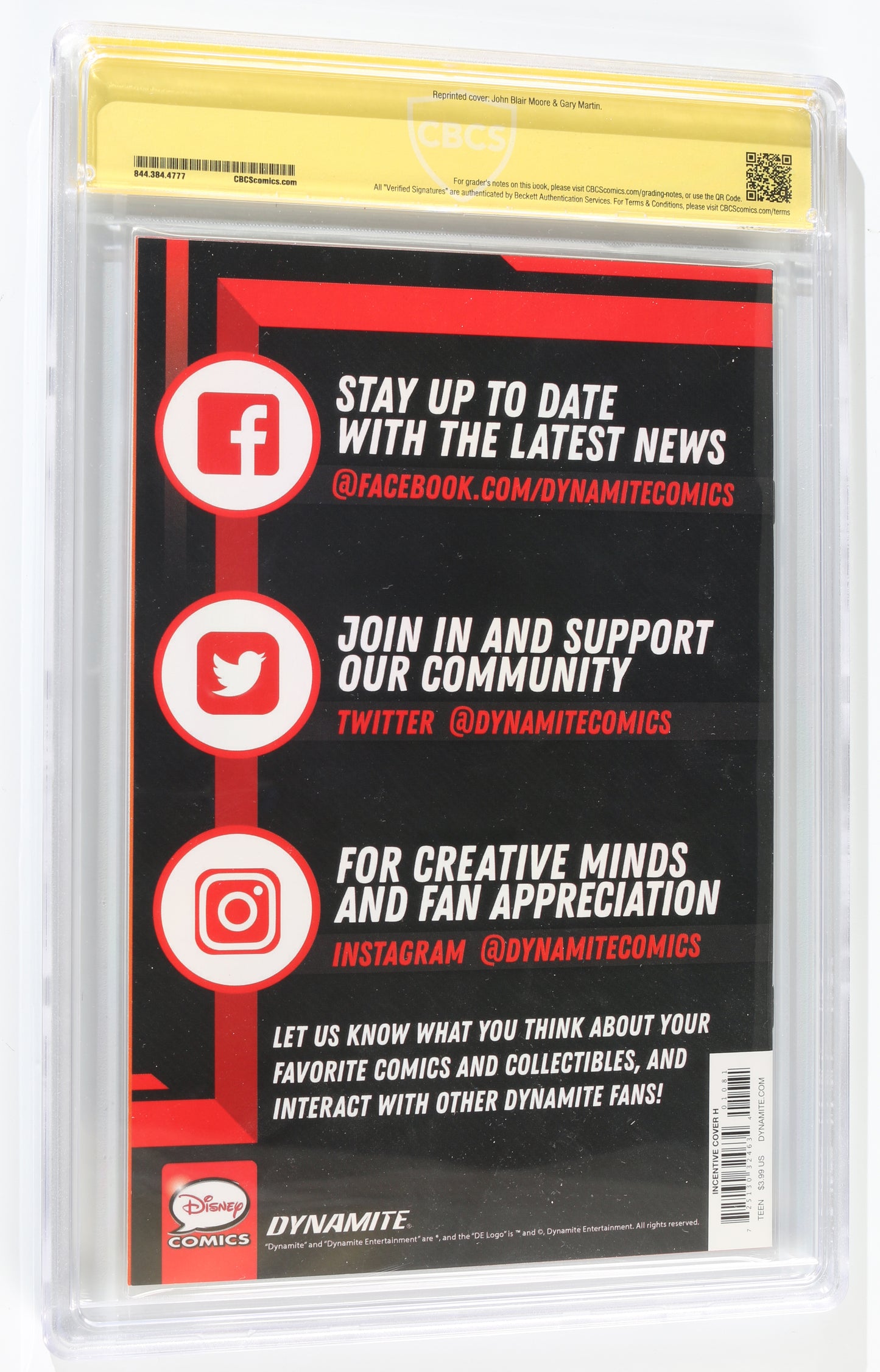 
                  
                    Darkwing Duck #1 Signed by Jim Cummings as Darkwing Duck from Darkwing Duck (CBCS Authentic Signature Program) 2023 with Character Name Initials & Quote
                  
                