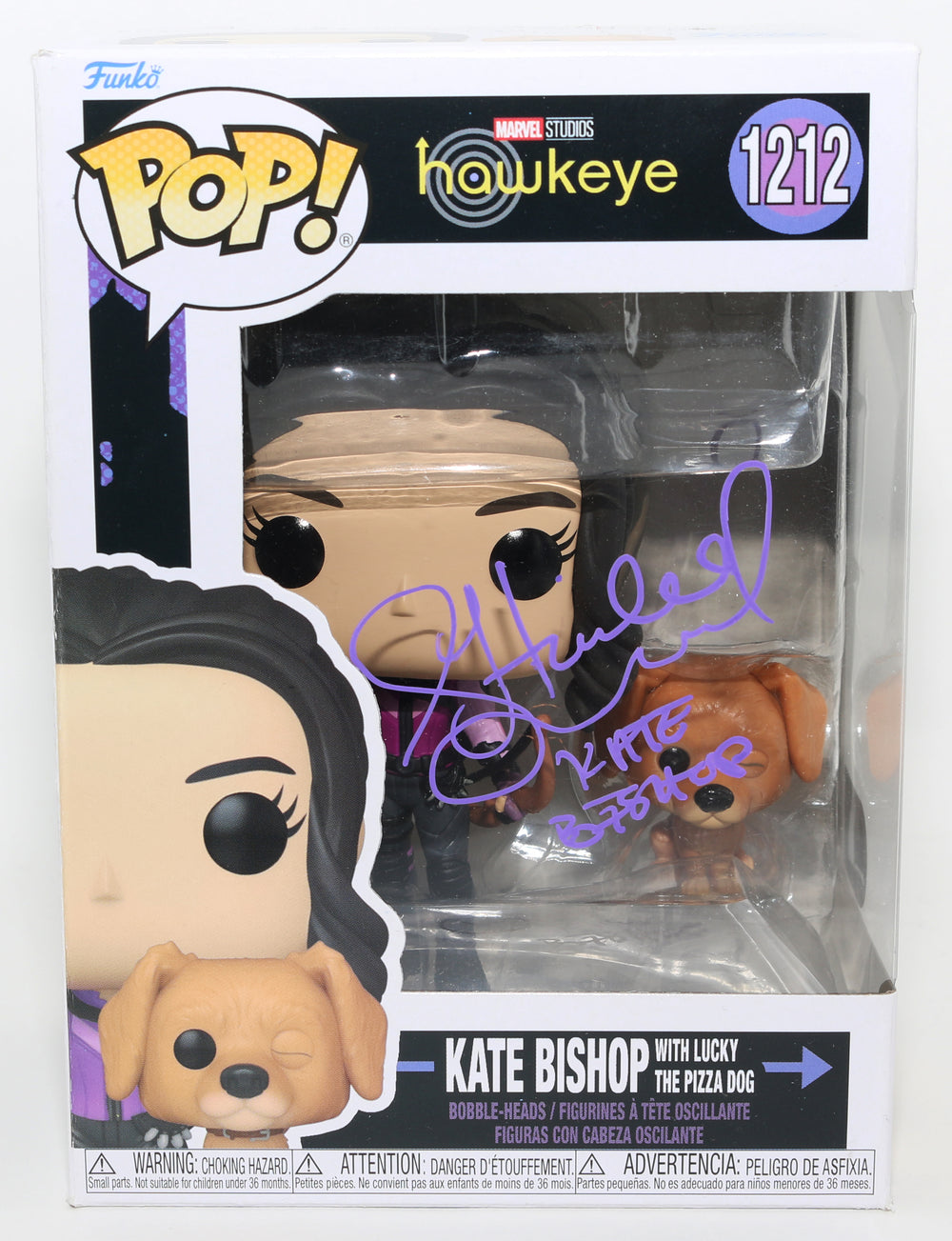 Hailee Steinfeld as Kate Bishop in Hawkeye (SWAU) Signed Funko POP! #1212 with Character Name