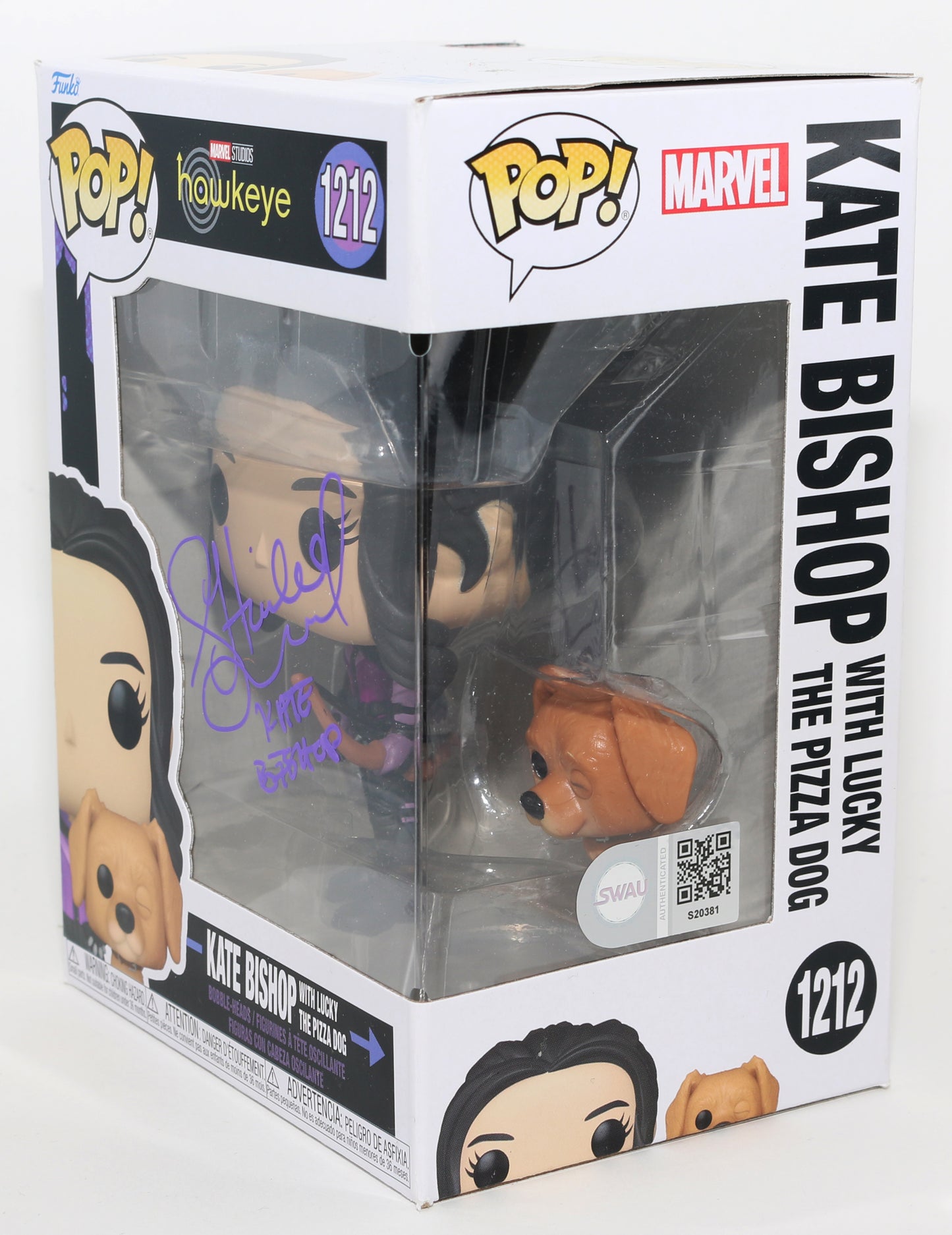 
                  
                    Hailee Steinfeld as Kate Bishop in Hawkeye (SWAU) Signed Funko POP! #1212 with Character Name
                  
                