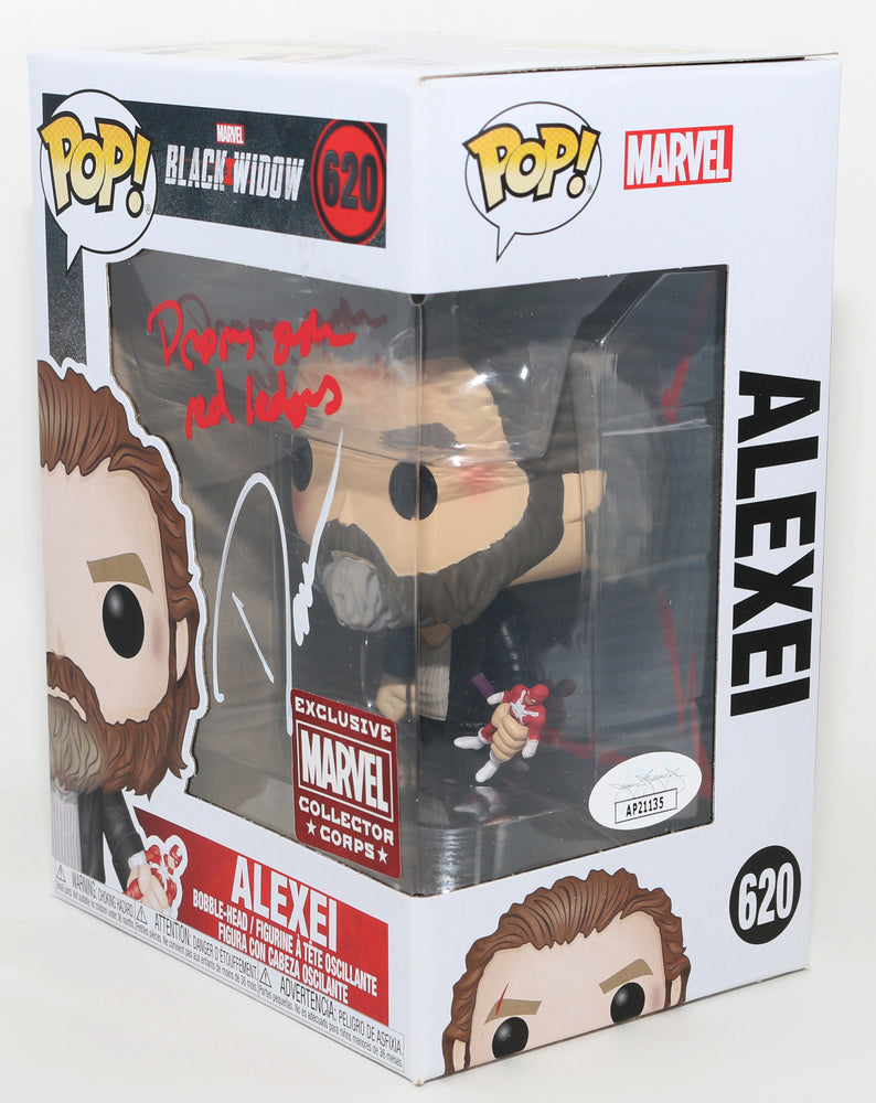 
                  
                    David Harbour as Alexei in Black Widow Marvel Collector Corps Exclusive (JSA) Signed Funko POP! #620 with Quote
                  
                