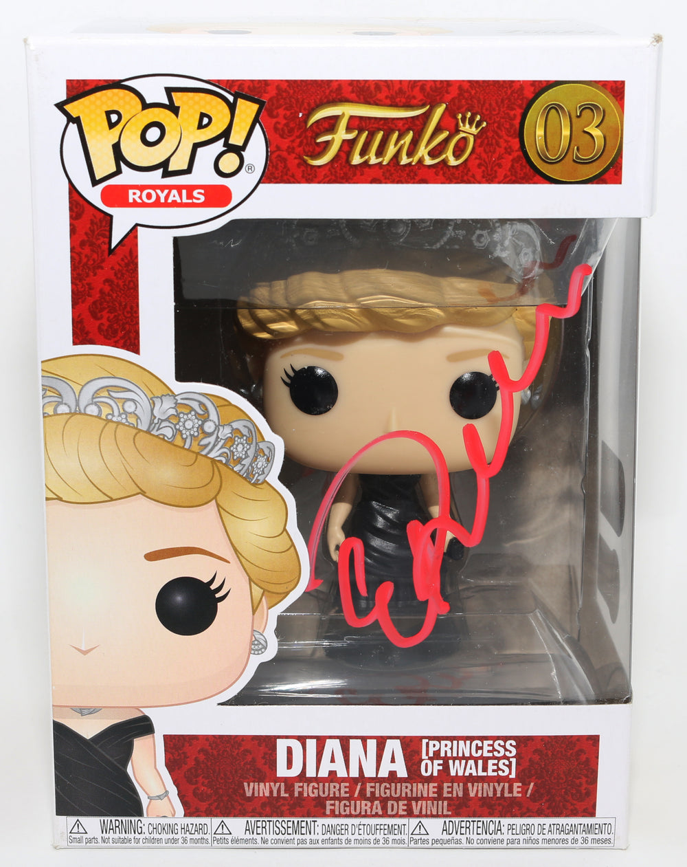 Emma Corrin as Princess Diana in The Crown (SWAU / RACC) Signed Funko POP! #03