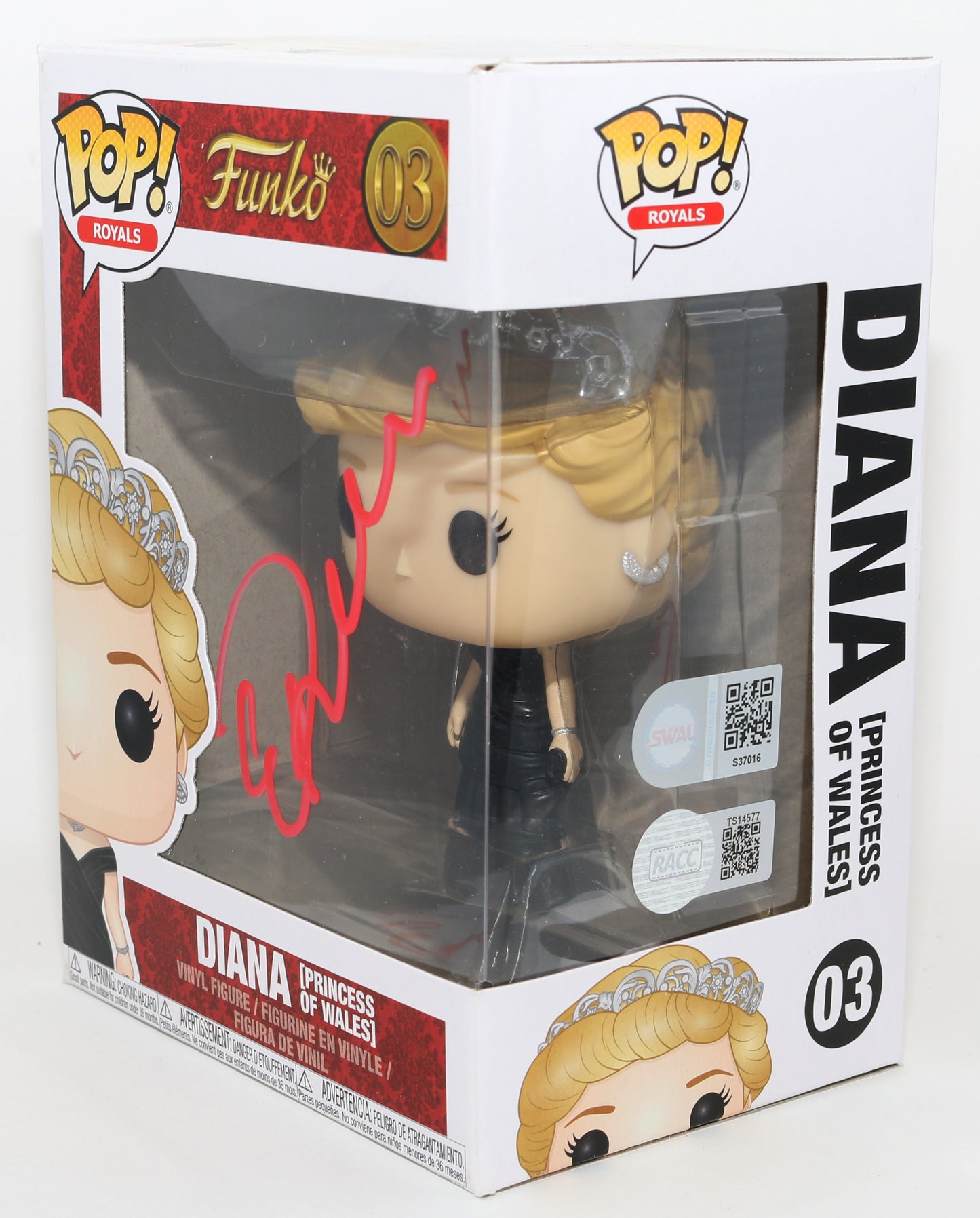 
                  
                    Emma Corrin as Princess Diana in The Crown (SWAU / RACC) Signed Funko POP! #03
                  
                