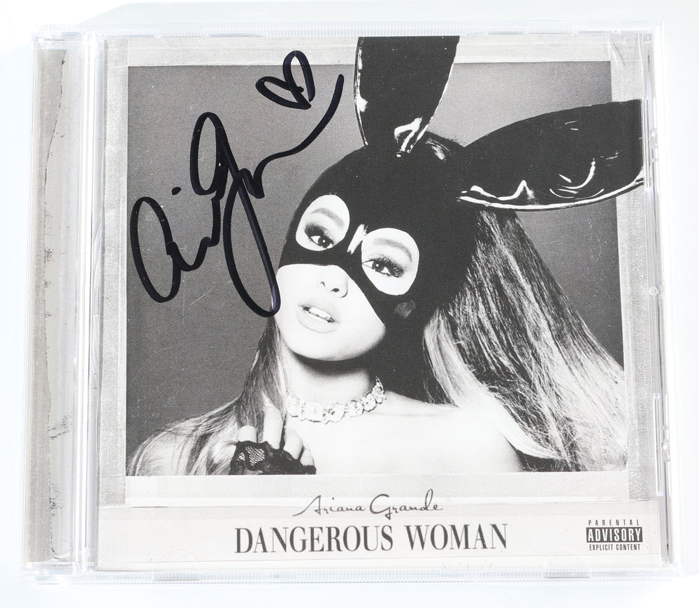 Dangerous Woman CD Album with Cover Signed by Ariana Grande
