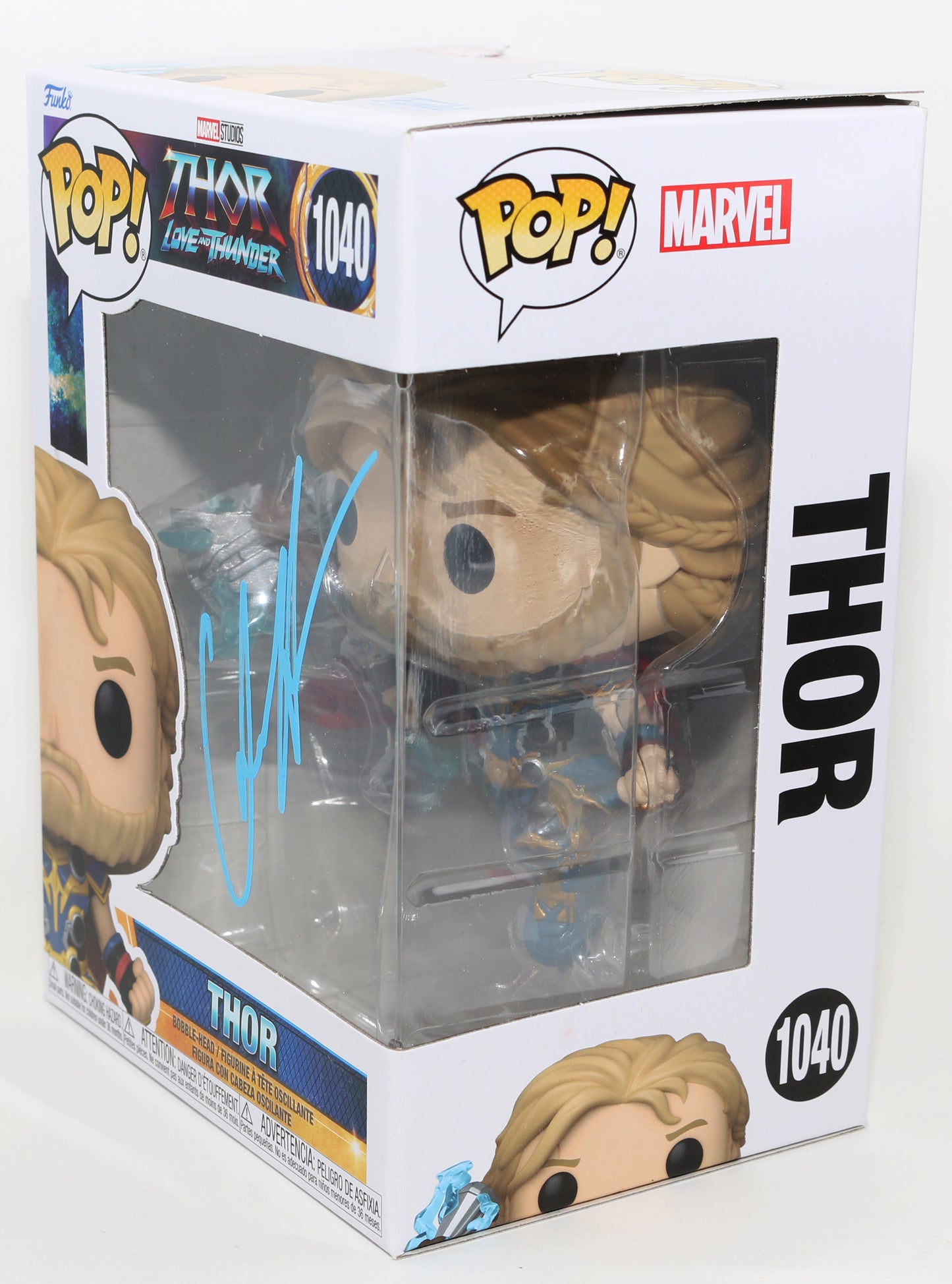 
                  
                    Chris Hemsworth as Thor in Thor: Love and Thunder Signed Funko POP! #1040
                  
                