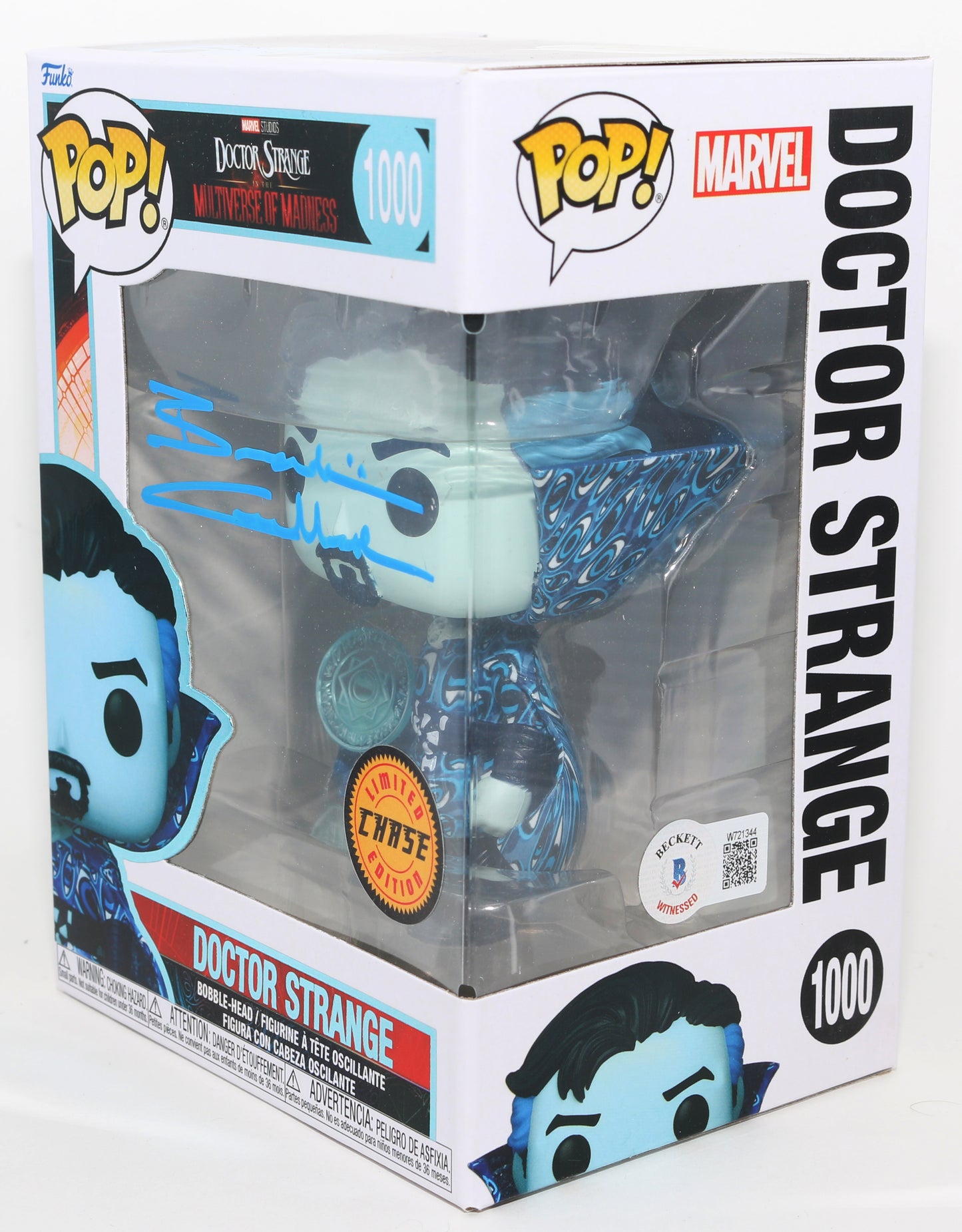 
                  
                    Benedict Cumberbatch as Doctor Strange in Doctor Strange in the Multiverse of Madness Chase (Beckett) Signed Funko POP! #1000
                  
                