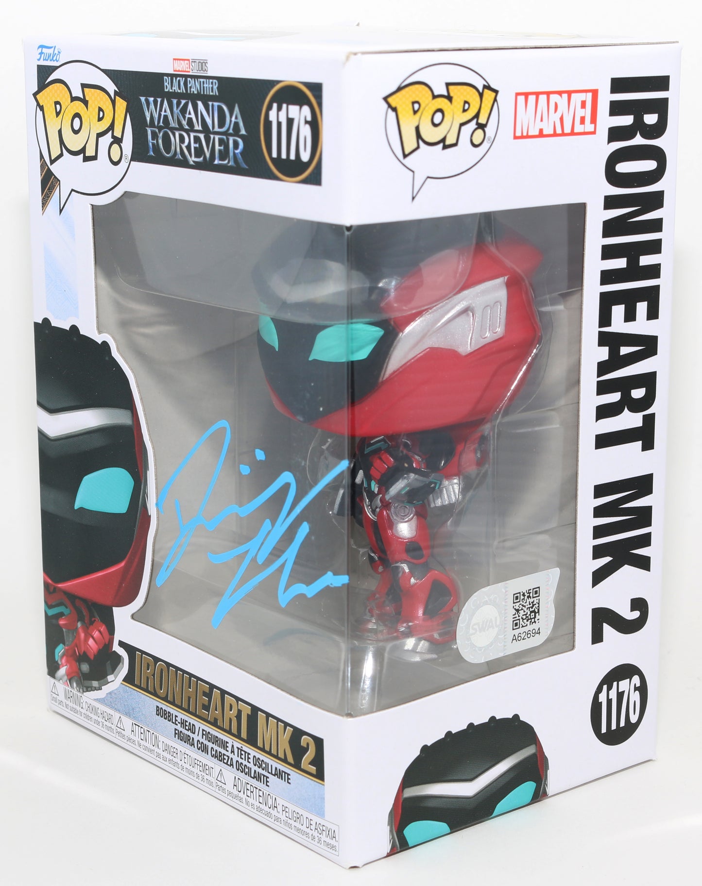 
                  
                    Dominique Thorne as Ironheart Mark 2 in Black Panther: Wakanda Forever (SWAU) Signed Funko POP! #1176
                  
                