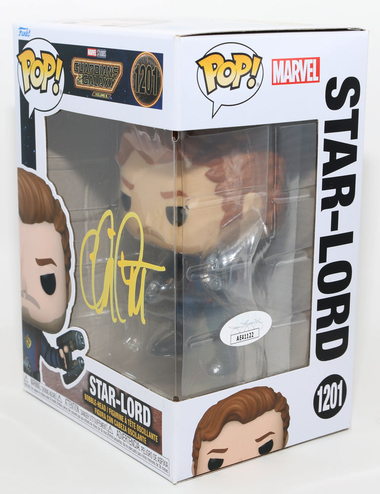 
                  
                    Chris Pratt as Star-Lord in Guardians of the Galaxy Vol. 3 (JSA) Signed Funko POP! #1201
                  
                