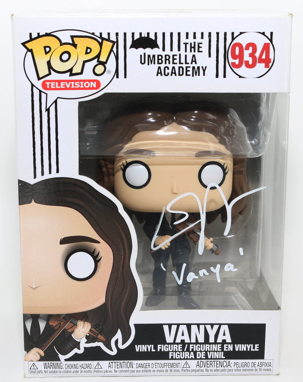 Elliot Page as Vonya in The Umbrella Academy Signed Funko POP! #934 with Character Name