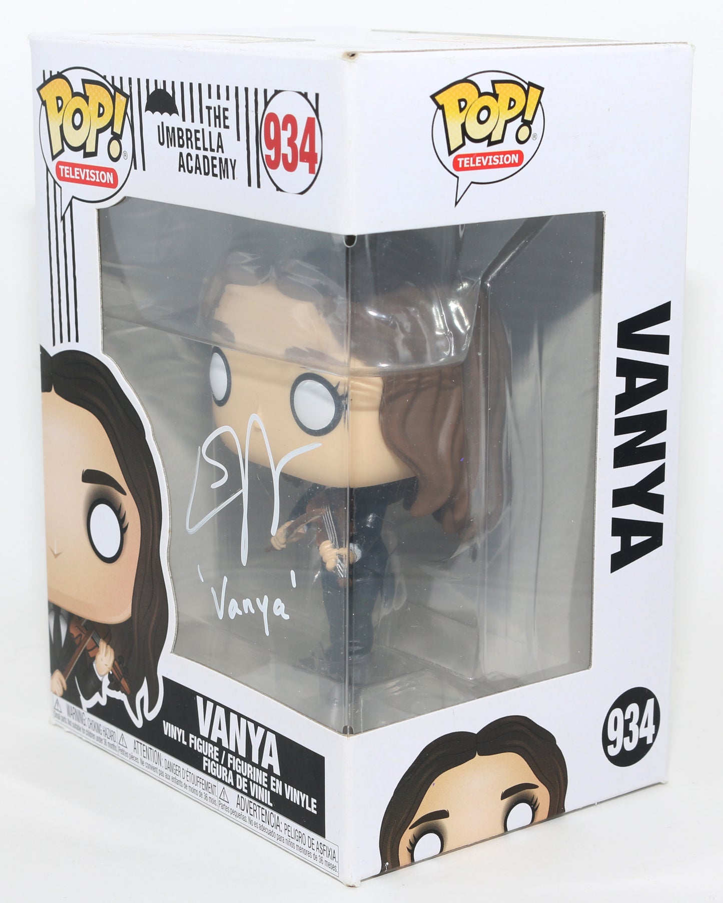 
                  
                    Elliot Page as Vonya in The Umbrella Academy Signed Funko POP! #934 with Character Name
                  
                