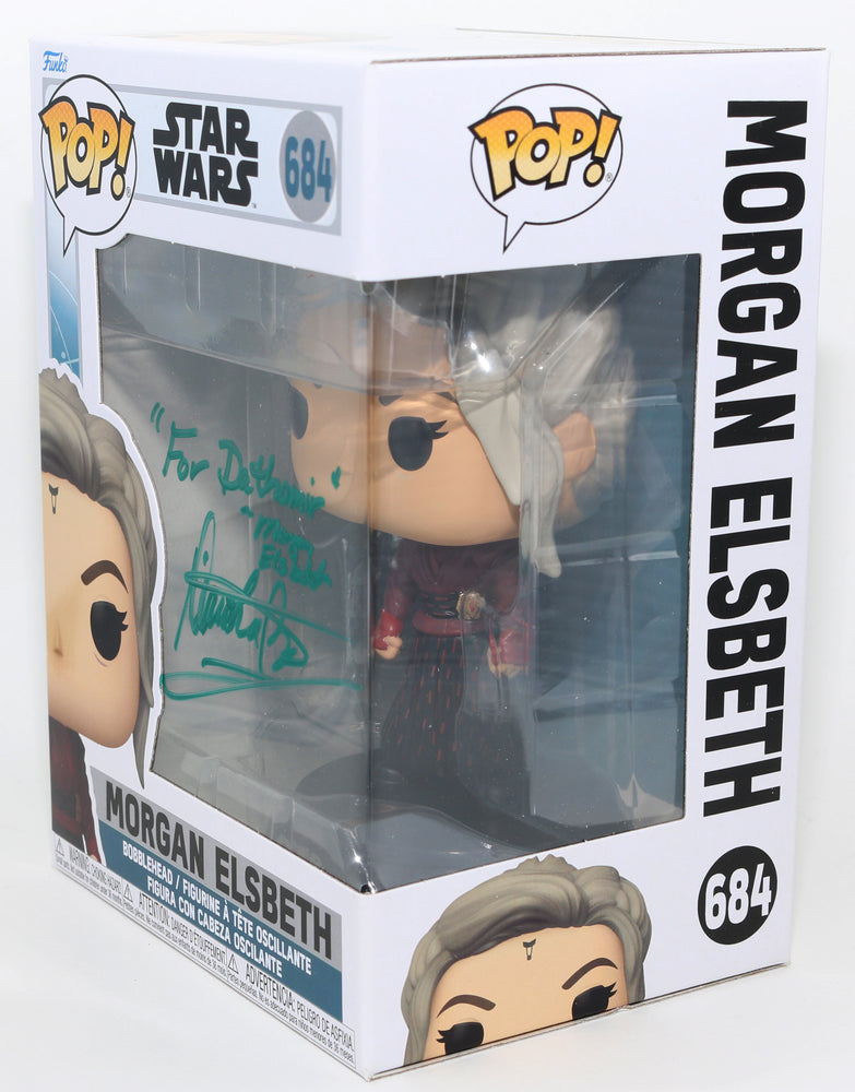 
                  
                    Diana Lee Inosanto as Morgan Elsbeth in Star Wars: Ahsoka Signed Funko POP! #684 with Character Name and Quote
                  
                