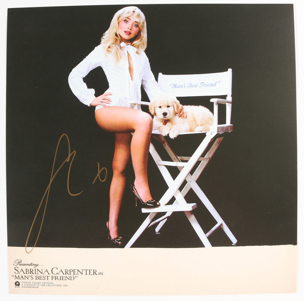 
                  
                    Sabrina Carpenter: Man's Best Friend 12" Vinyl Record with Insert Signed by Sabrina Carpenter
                  
                