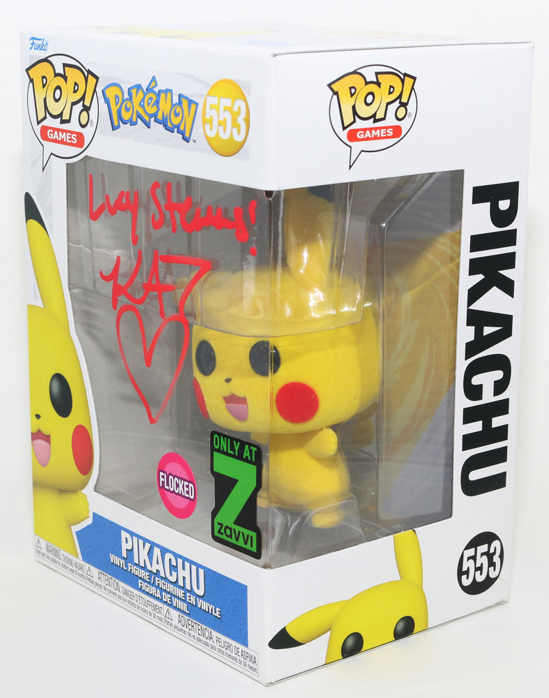 
                  
                    Kathryn Newton as Lucy Stevens in Detective Pikachu Flocked Zavvi Exclusive Signed Funko POP! #553 with Character Name
                  
                