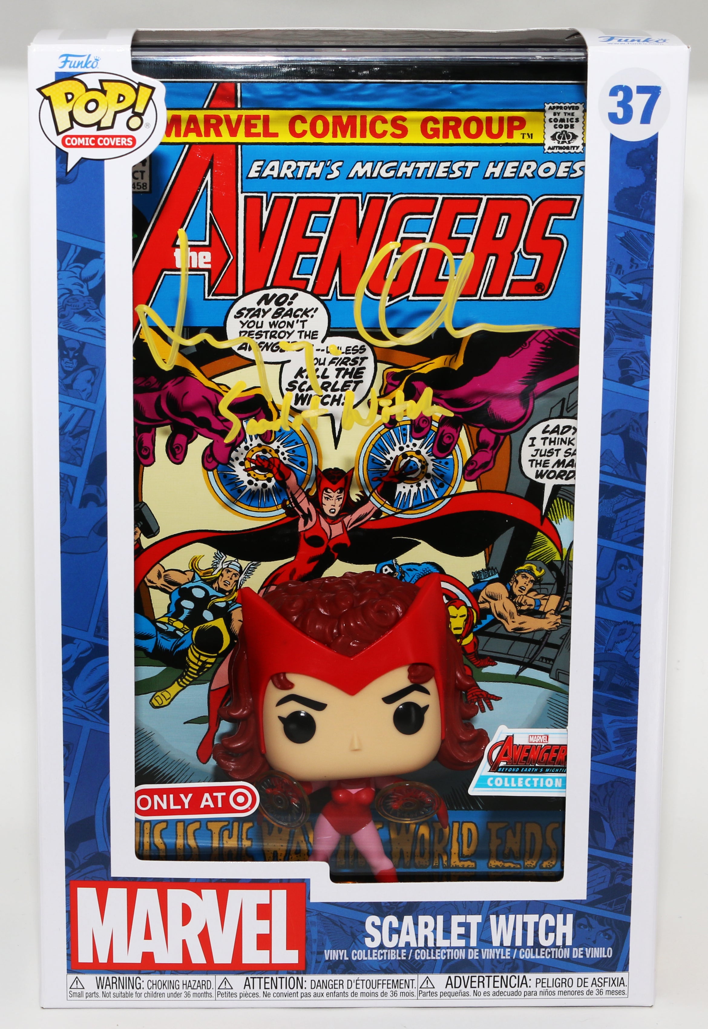Elizabeth Olsen as Scarlet Witch in The Avengers Comic Cover Elizabeth Olsen as Scarlet Witch in The Avengers Comic Cover