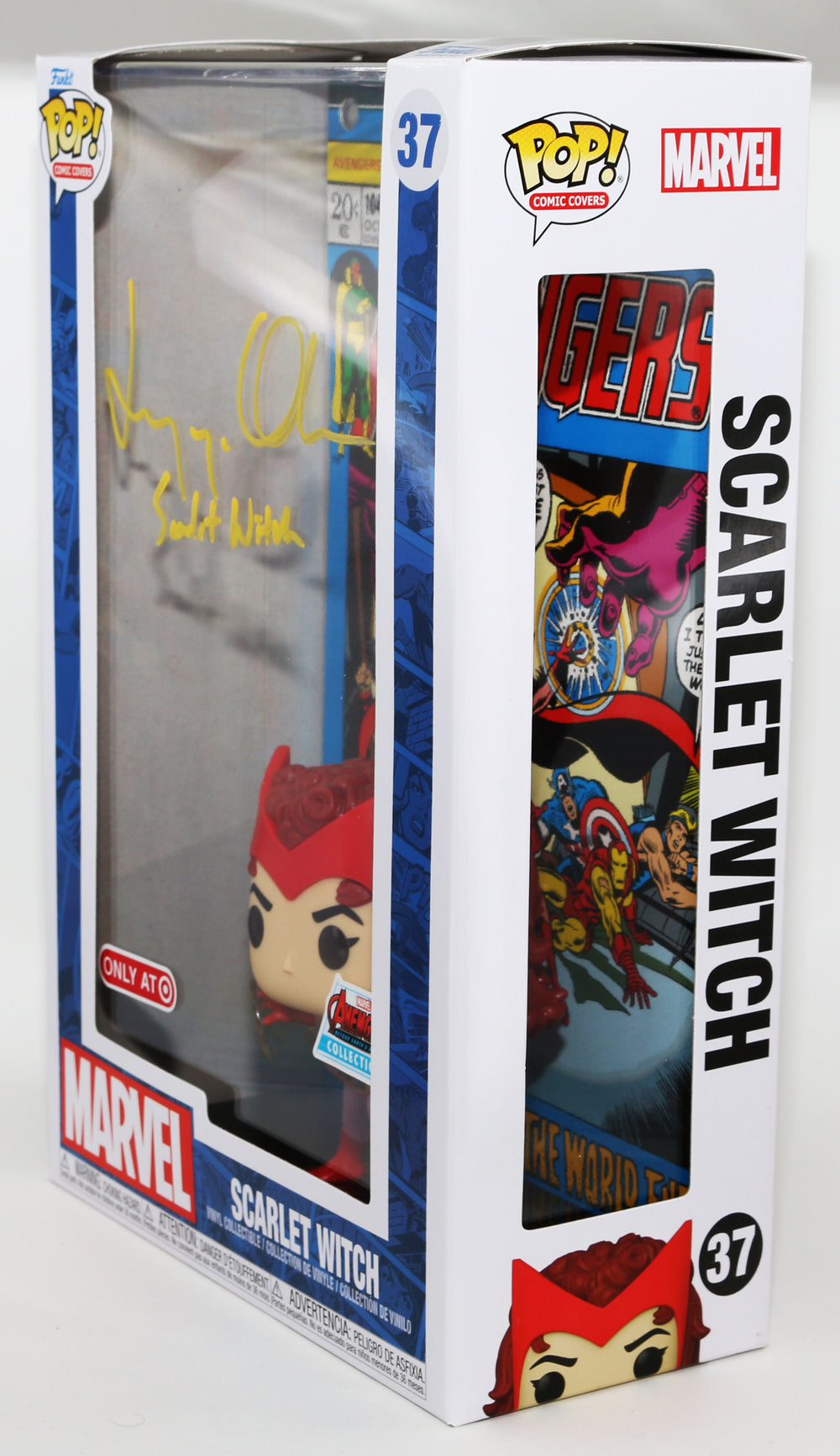 Elizabeth Olsen as Scarlet Witch in The Avengers Comic Cover