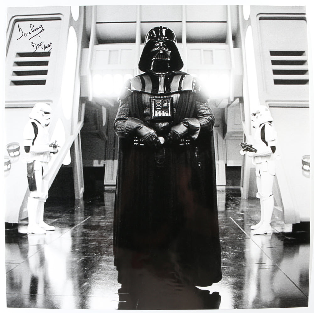 Dave Prowse as Darth Vader in Star Wars: Return of the Jedi (Showmasters) Signed 24x24 Poster With Character Name